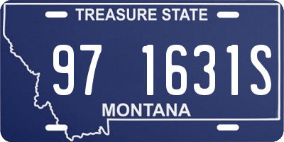 MT license plate 971631S