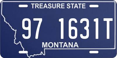 MT license plate 971631T