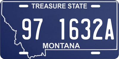 MT license plate 971632A