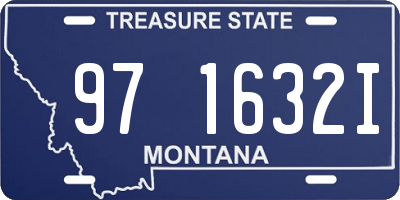MT license plate 971632I