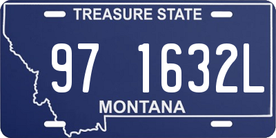 MT license plate 971632L