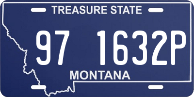 MT license plate 971632P