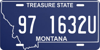 MT license plate 971632U