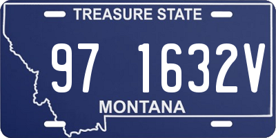 MT license plate 971632V
