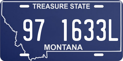 MT license plate 971633L