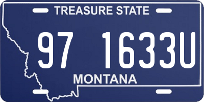 MT license plate 971633U