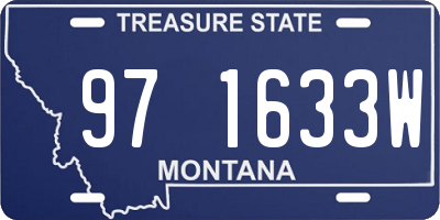 MT license plate 971633W