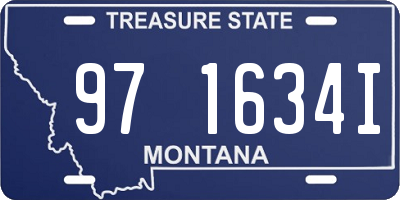 MT license plate 971634I
