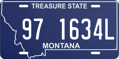 MT license plate 971634L