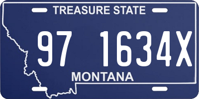 MT license plate 971634X