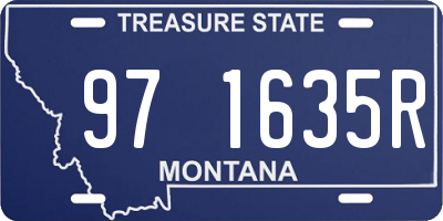 MT license plate 971635R