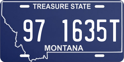 MT license plate 971635T