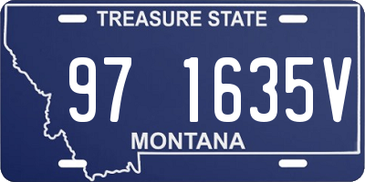 MT license plate 971635V