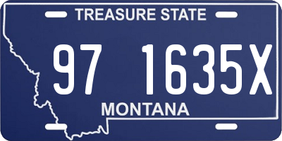 MT license plate 971635X