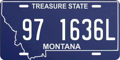 MT license plate 971636L