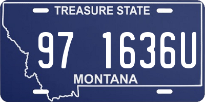 MT license plate 971636U