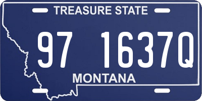 MT license plate 971637Q