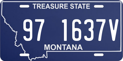 MT license plate 971637V