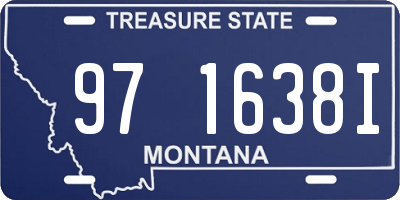 MT license plate 971638I