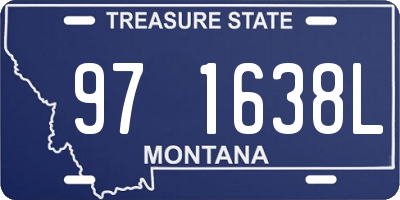 MT license plate 971638L