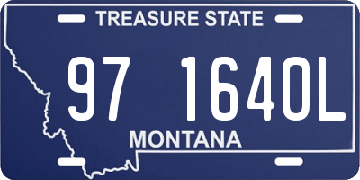 MT license plate 971640L
