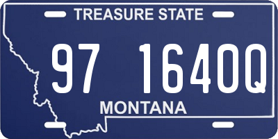 MT license plate 971640Q