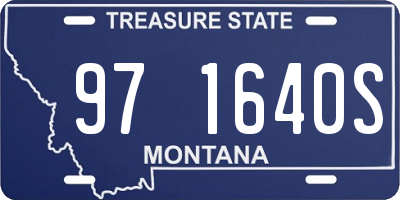 MT license plate 971640S