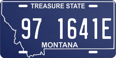 MT license plate 971641E