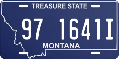 MT license plate 971641I