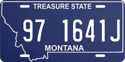 MT license plate 971641J