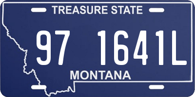 MT license plate 971641L