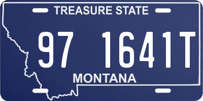 MT license plate 971641T