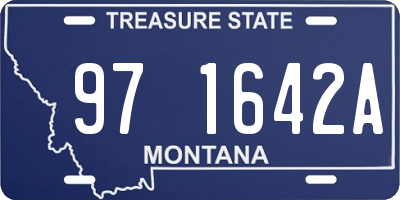 MT license plate 971642A