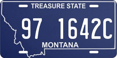 MT license plate 971642C