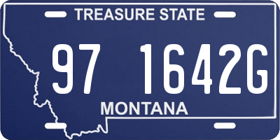 MT license plate 971642G