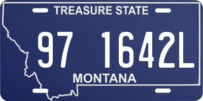 MT license plate 971642L