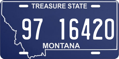 MT license plate 971642O