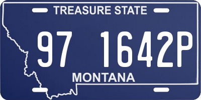 MT license plate 971642P