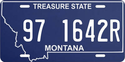 MT license plate 971642R