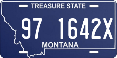 MT license plate 971642X