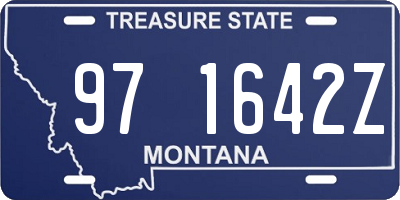 MT license plate 971642Z