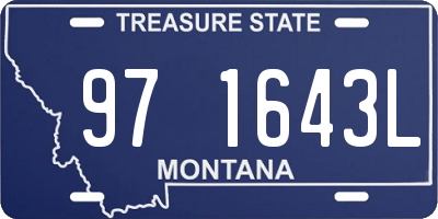 MT license plate 971643L