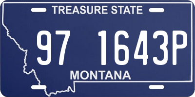 MT license plate 971643P