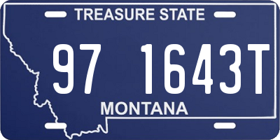 MT license plate 971643T