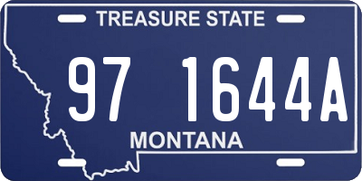 MT license plate 971644A