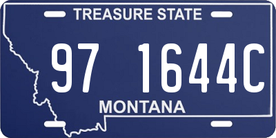MT license plate 971644C