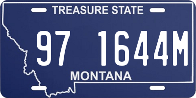 MT license plate 971644M