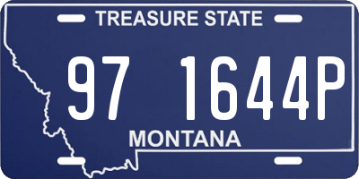 MT license plate 971644P