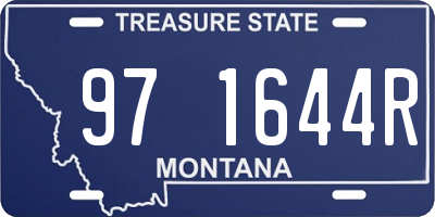 MT license plate 971644R