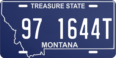MT license plate 971644T